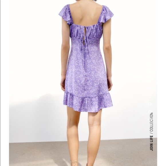 NEW Zara lilac satin effect dress - Picture 5 of 11